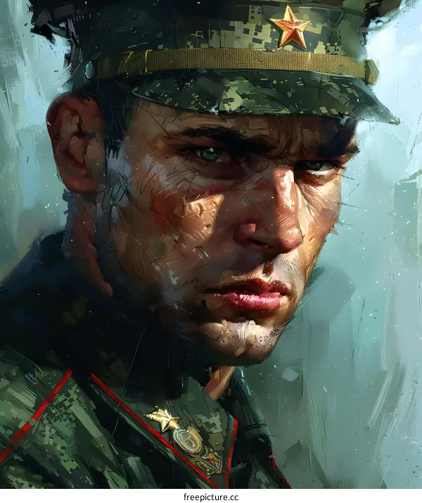 Portrait of a soldier