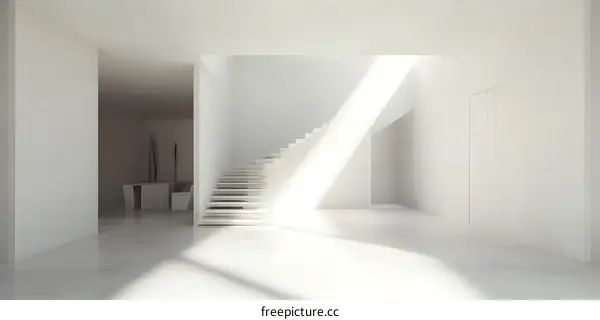 Modern White Staircase Design Interior Architecture