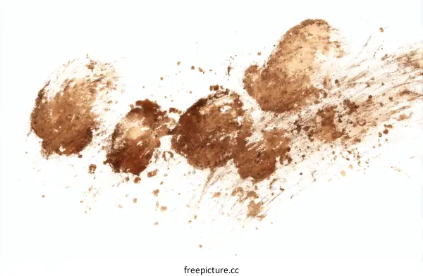 Abstract Brown Dirt Splatter Illustration