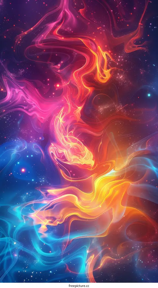 Colorful abstract painting