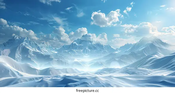 Majestic Snow-Capped Mountains
