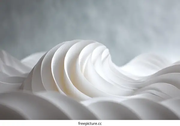 Abstract White Paper Waves Design