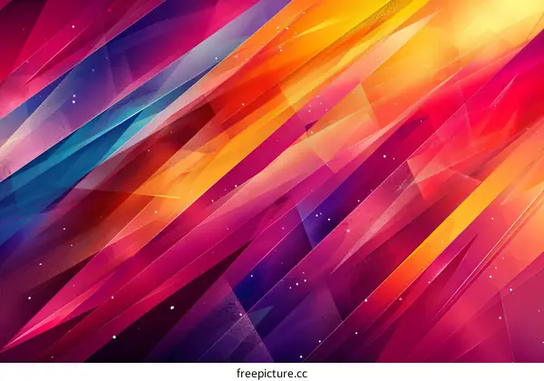 Vibrant Geometric Abstract Background with Gradients