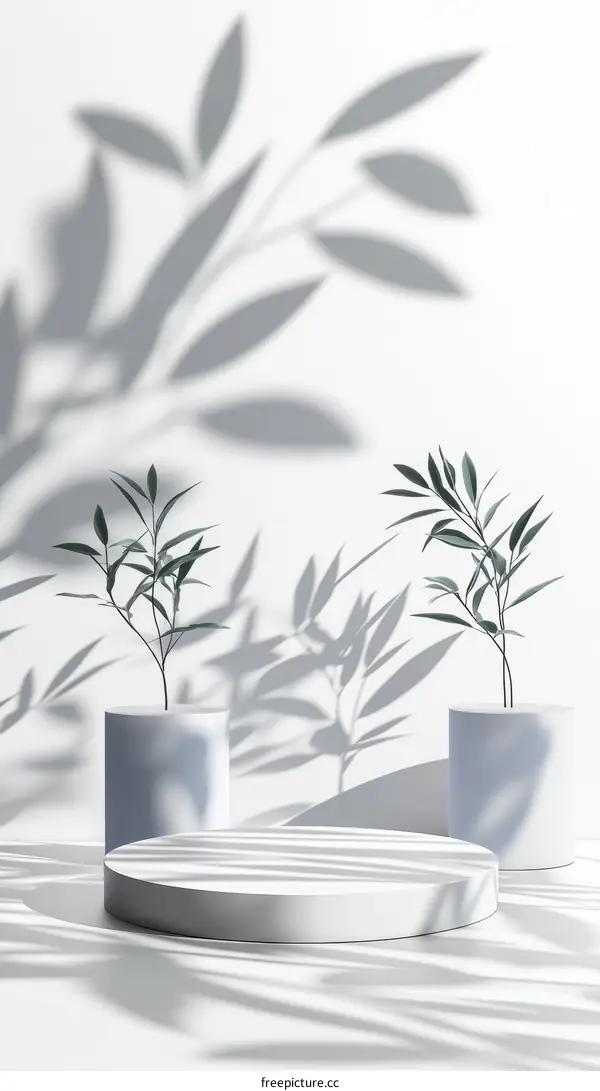Minimalist Product Display with Elegant Shadows