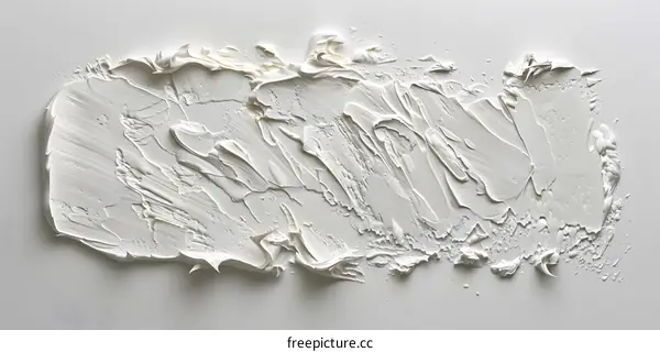 White Abstract Oil Painting Texture