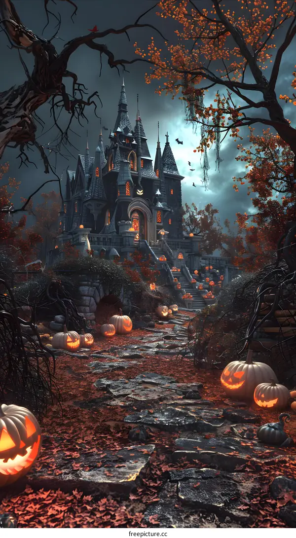 Halloween Pumpkin Castle