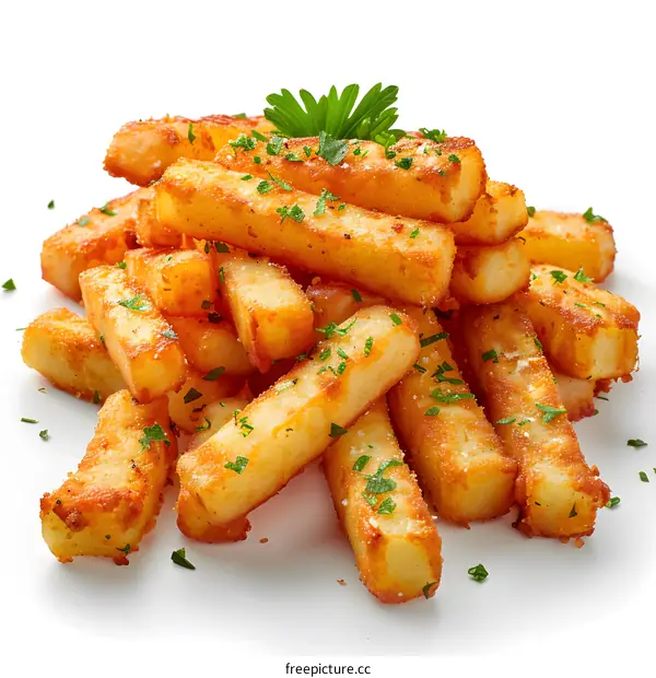 pile of thick cut french fries