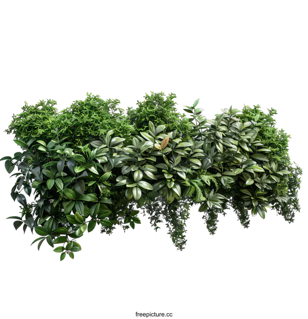 [Transparent Background PNG]Green plants on a black background
