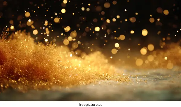 Golden Glitter Sparkling Background for Party