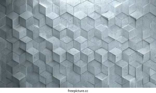 Abstract Geometric Concrete Pattern Design