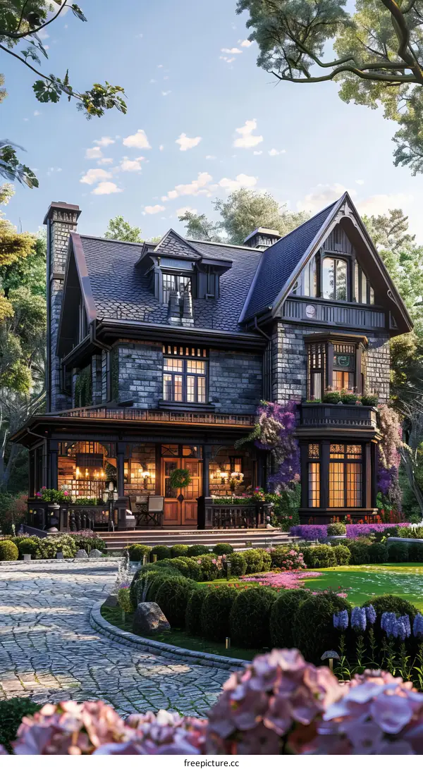 Spectacular Victorian Mansion in a Serene Garden Oasis