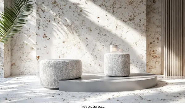 Modern Minimalist Empty Product Display