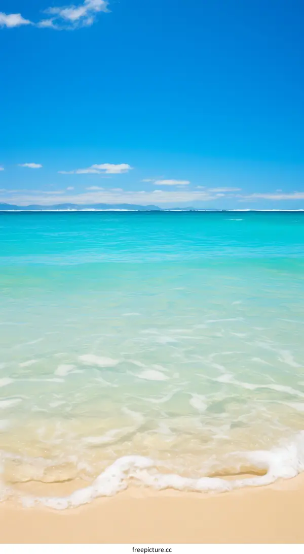 Beach with white sand and turquoise water