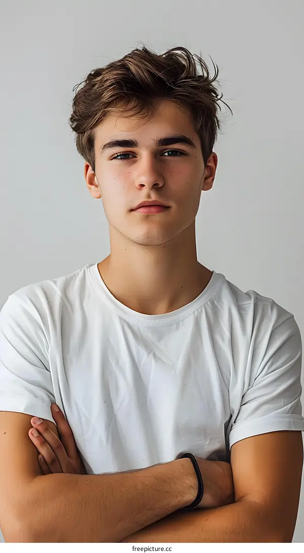 Portrait of a Young Man with Crossed Arms