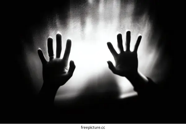 Hands Reaching Out from Darkness
