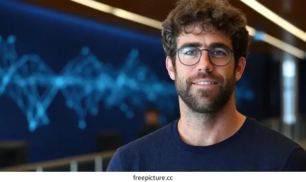 Portrait of a Caucasian Man in a Modern Setting