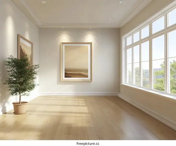 Modern Empty Room Interior Design Illustration