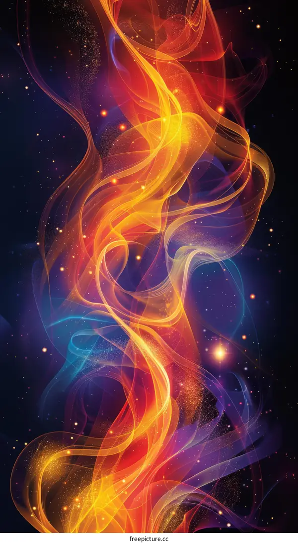 Cosmic Canvas: A Nebula in Vibrant Hues