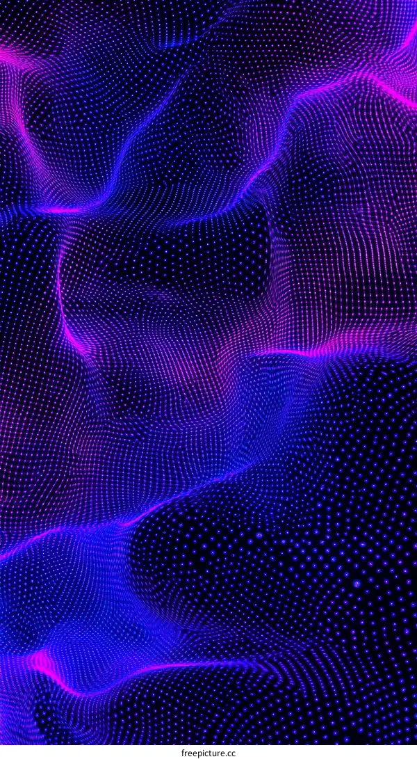 Abstract Dotted Wave Background Design