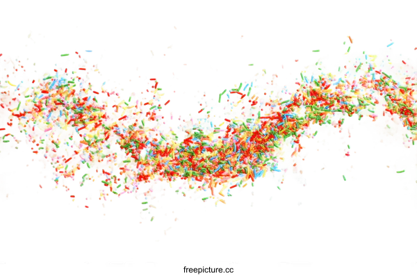 [Transparent Background PNG]Colorful Sprinkles in a Festive Pattern