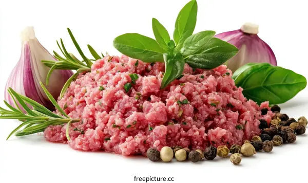 Freshly Ground Beef with Herbs and Spices
