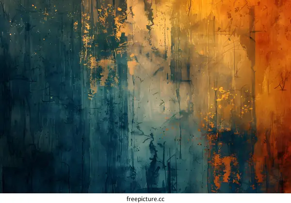Blue and orange abstract background
