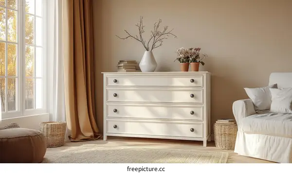 Cozy Autumnal Interior Design Illustration