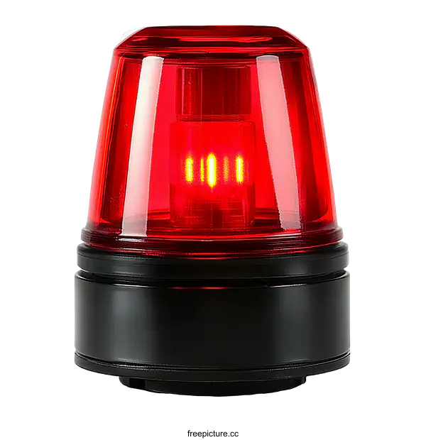[Transparent Background PNG]Red Warning Light for Emergency Vehicles