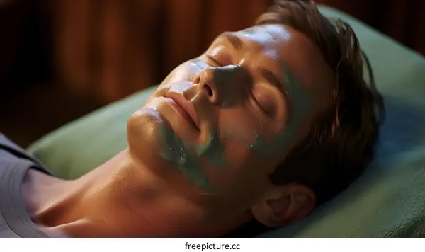 man face mask skin care
