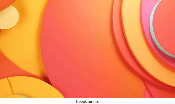 Abstract Colorful Circle Background