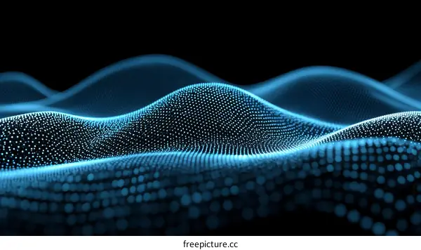 Abstract Digital Wave Patterns