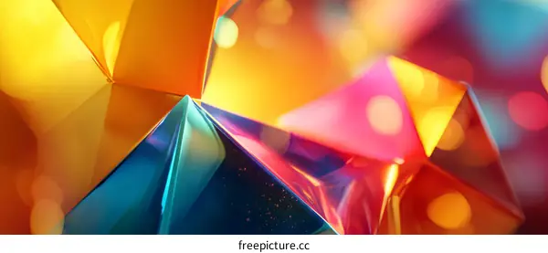 Abstract Colorful Geometric Shapes