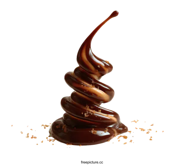 [Transparent Background PNG]Chocolate Splash Abstract Art Food Photography