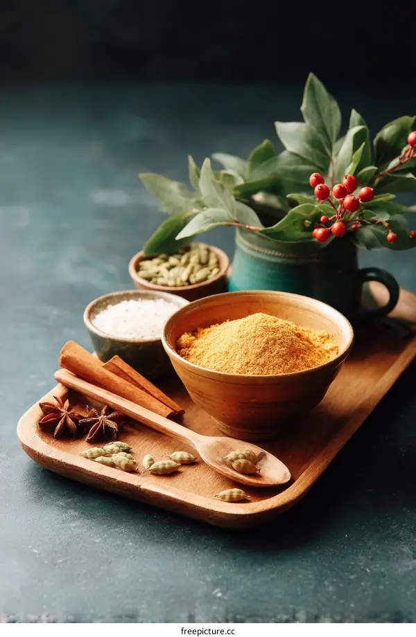 Assortment of Aromatic Spices and Herbs