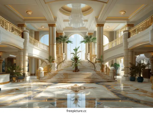 Grand Luxury Mansion Entrance Hall Interior Design