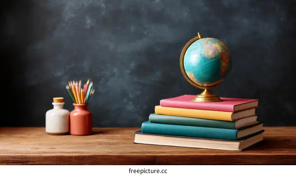 Back to School Supplies and Globe