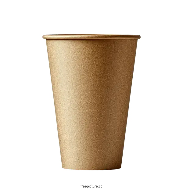 [Transparent Background PNG]Brown Paper Coffee Cup Mockup