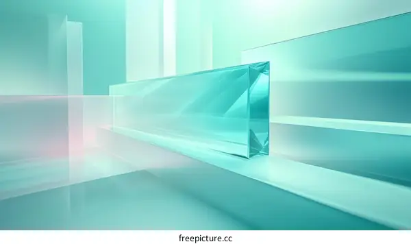 Abstract Glass Display Design