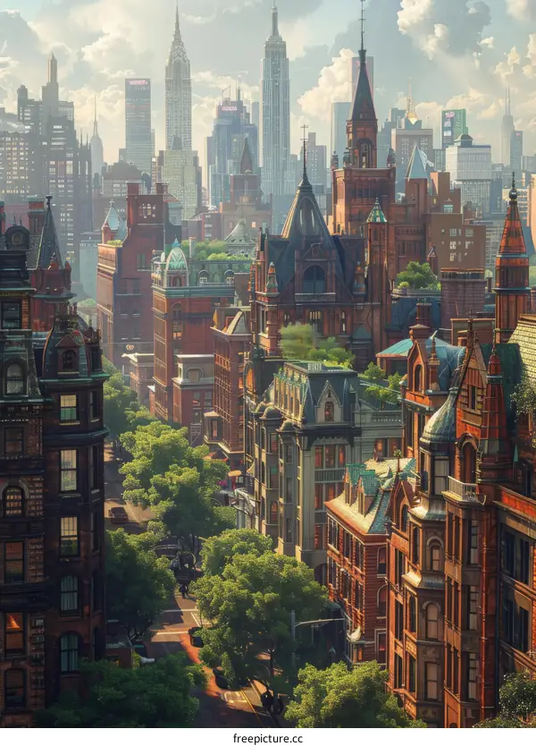 Charming Cityscape of Old New York