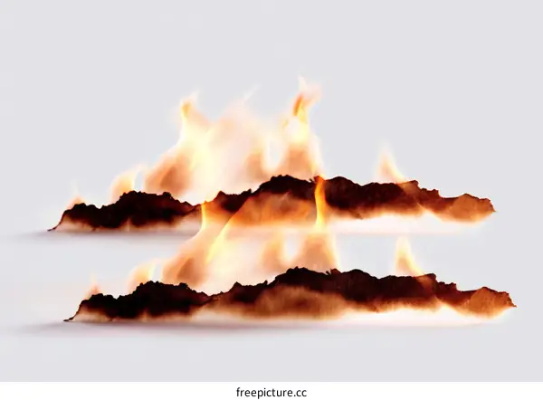 Burning Paper Abstract Art Design