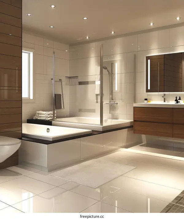 Modern Minimalist Bathroom: A Serene and Functional Retreat