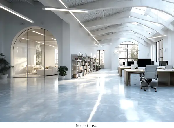 Modern Open-Plan Office Space Design