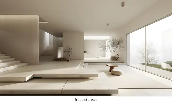 Minimalist Modern Interior Design with Beige Tones