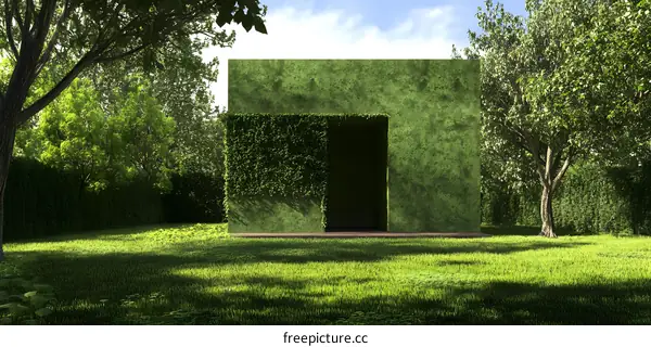 Green Wall Garden Entrance