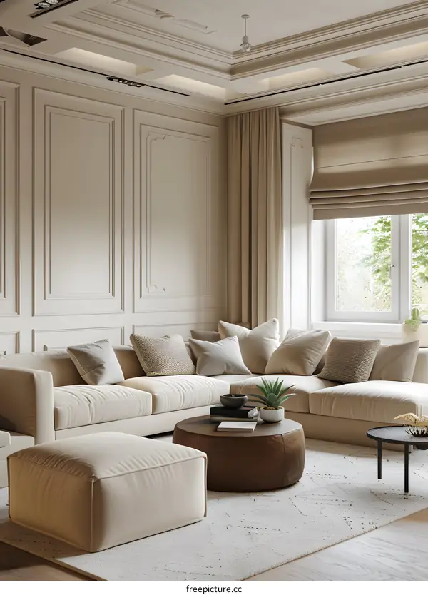 Living room in a modern minimalist style