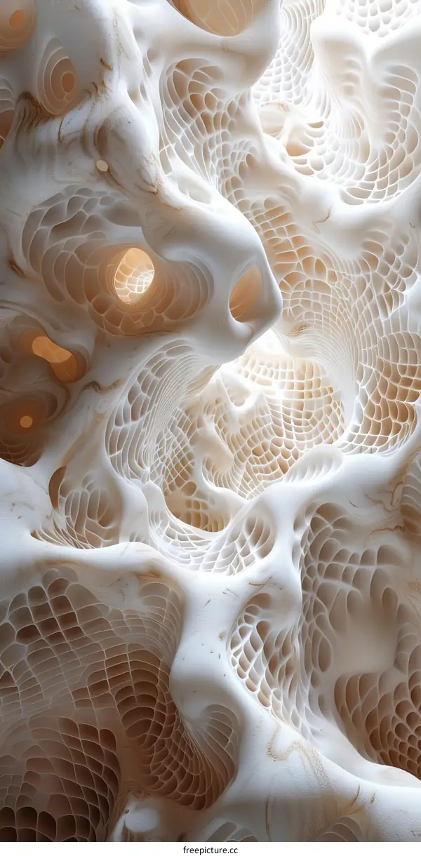 A Neural Network-Generated Tapestry of Intricate Forms