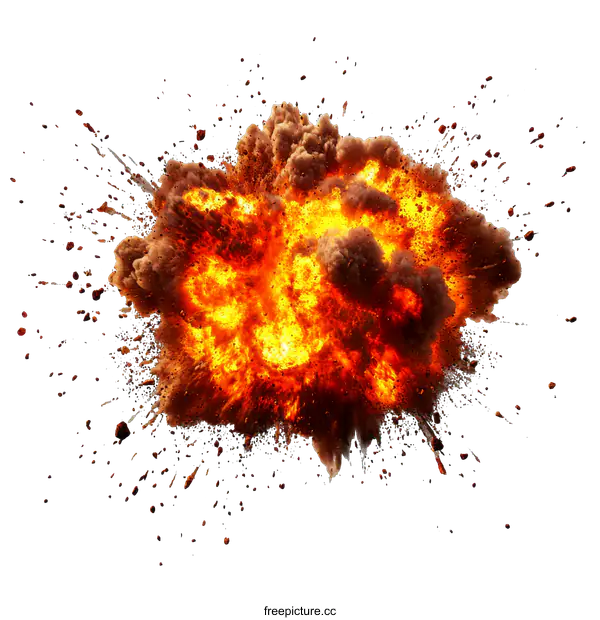 [Transparent Background PNG]Explosive Blast Explosion Effect Image
