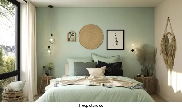 Mint Green Bedroom Interior Design