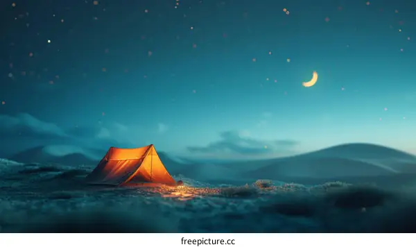 Camping under the starry sky
