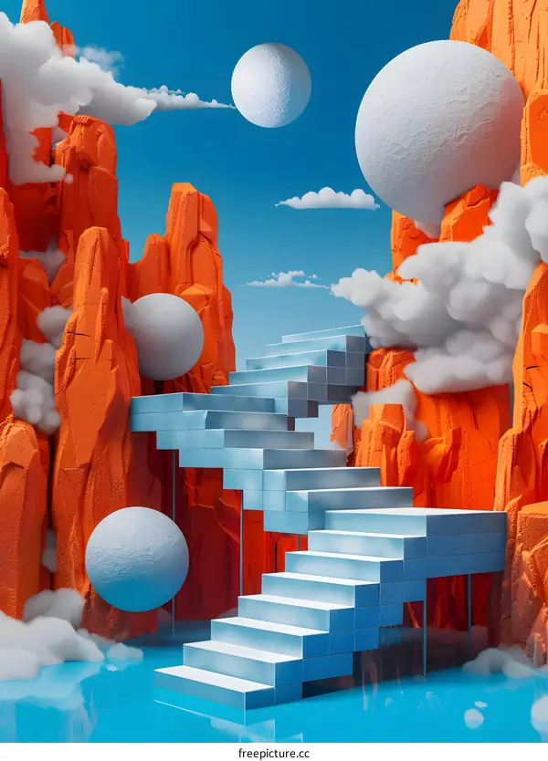 Surreal Stairway to Heaven